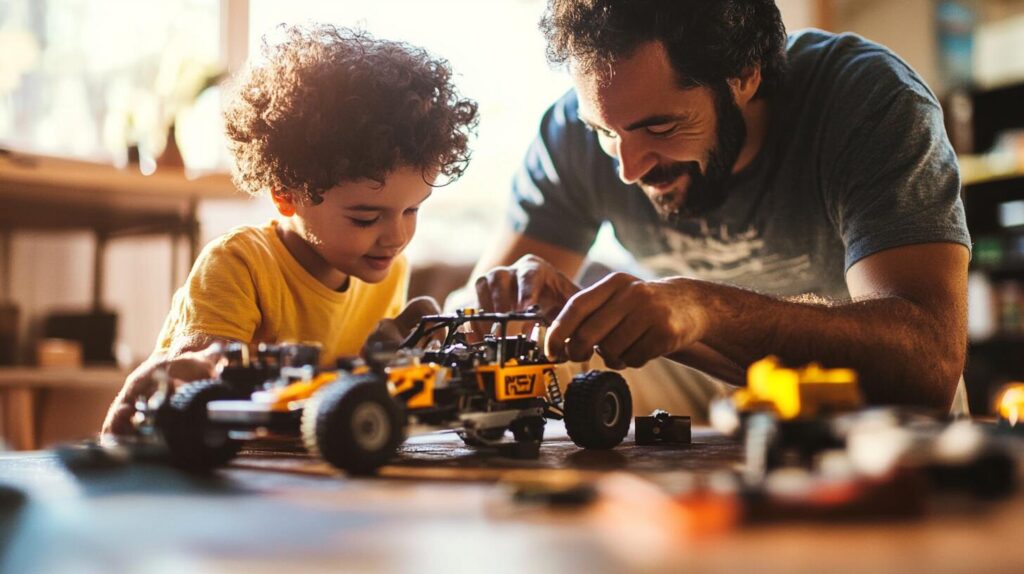 father son playing with rc car hobbytown santee learning center -Rc Mech